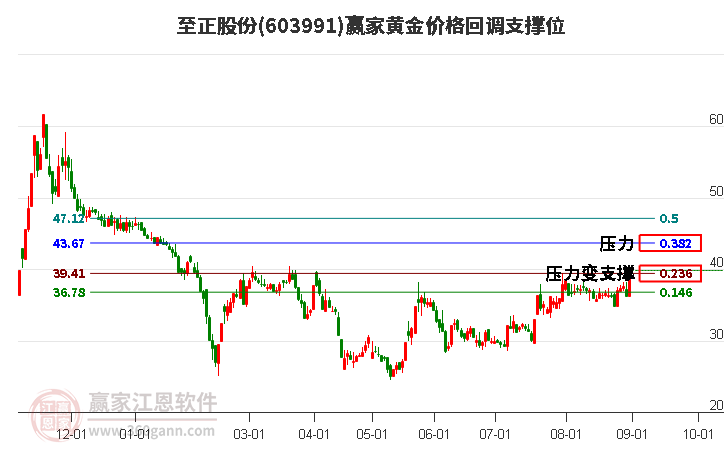 603991至正股份黄金价格回调支撑位工具