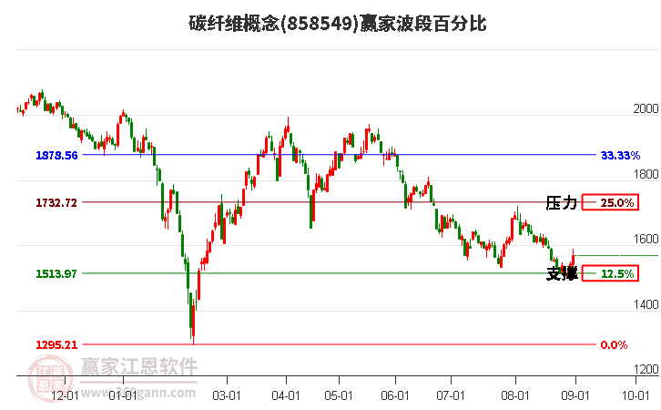 碳纤维概念赢家波段百分比工具