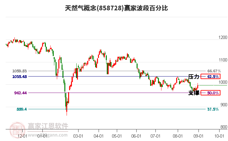 天然气概念赢家波段百分比工具