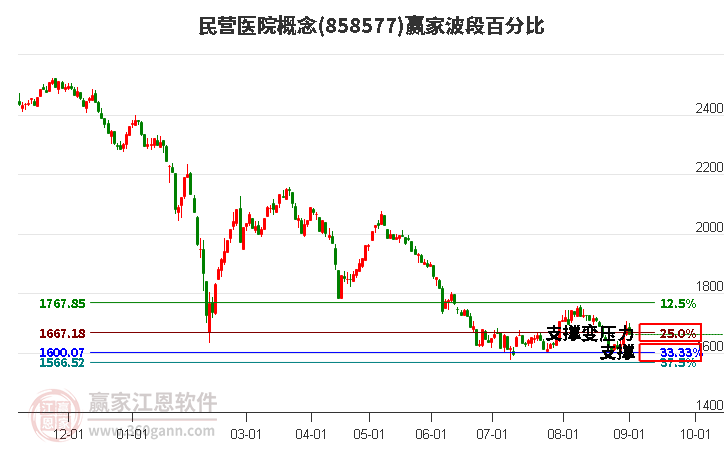 民营医院概念赢家波段百分比工具