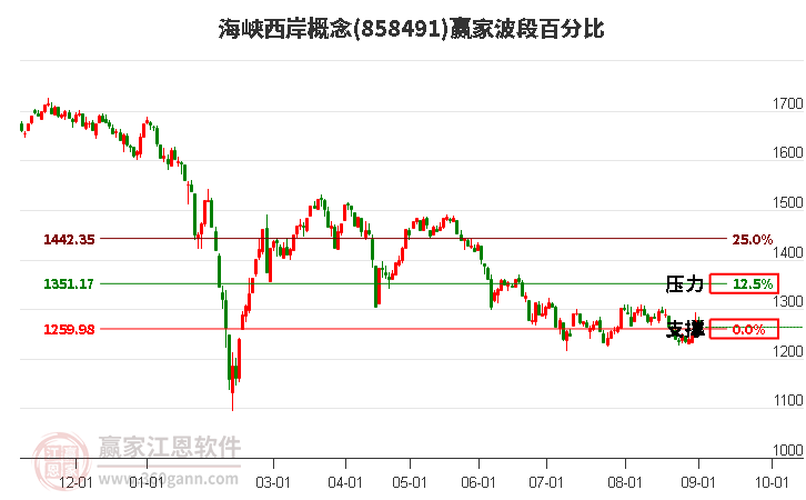 海峡西岸概念赢家波段百分比工具