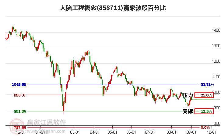 人脑工程概念赢家波段百分比工具