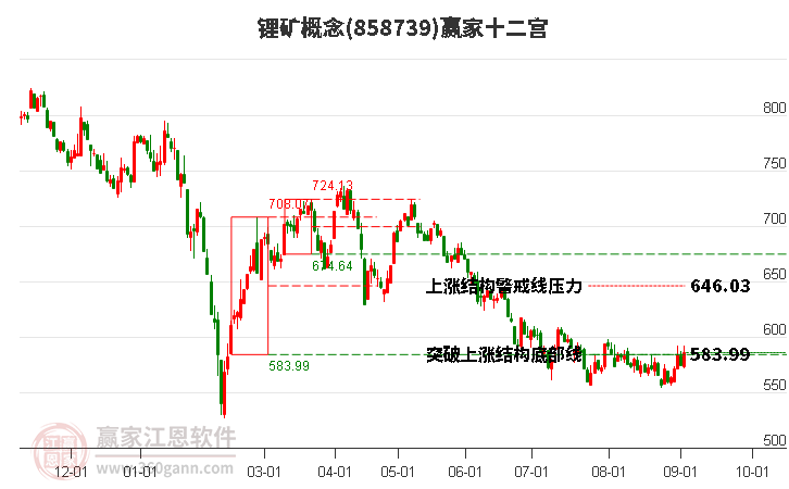 858739锂矿赢家十二宫工具