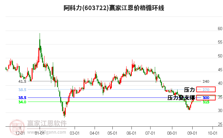 603722阿科力江恩价格循环线工具