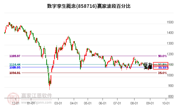 数字孪生概念赢家波段百分比工具