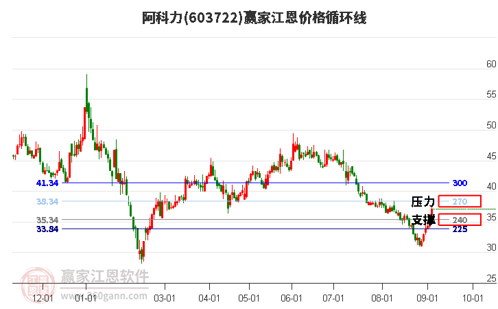 603722阿科力江恩价格循环线工具