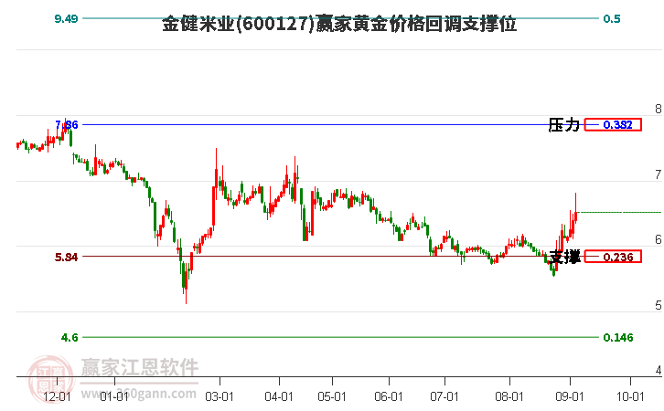 600127金健米业黄金价格回调支撑位工具