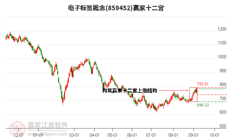 859452电子标签赢家十二宫工具