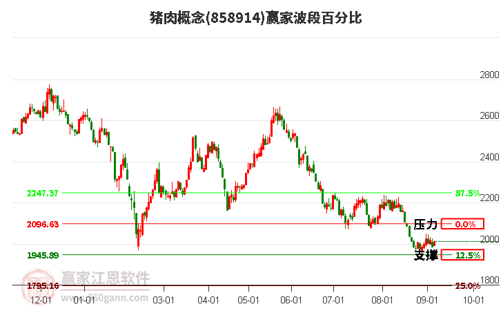 猪肉概念赢家波段百分比工具