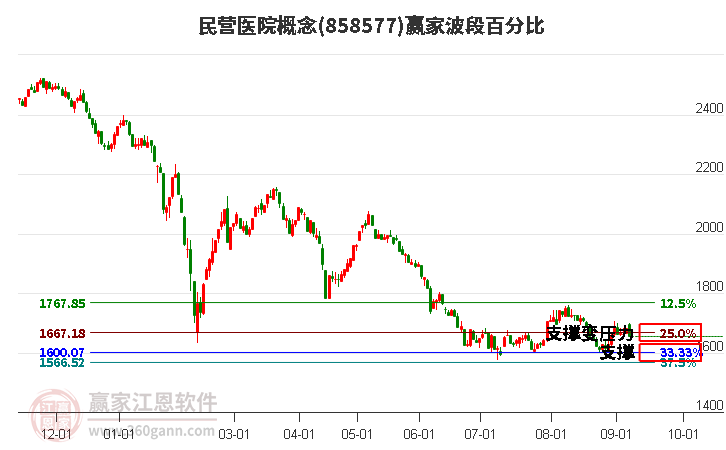 民营医院概念赢家波段百分比工具