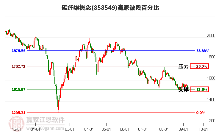 碳纤维概念赢家波段百分比工具