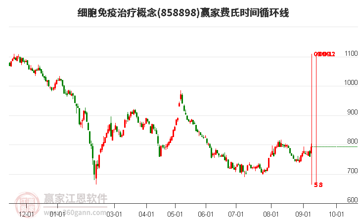 细胞免疫治疗概念赢家费氏时间循环线工具