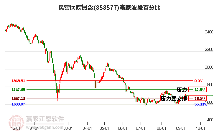 民营医院概念赢家波段百分比工具