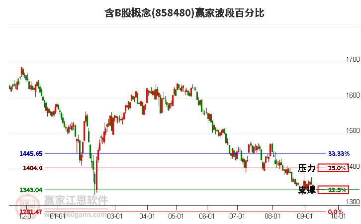 含B股概念赢家波段百分比工具