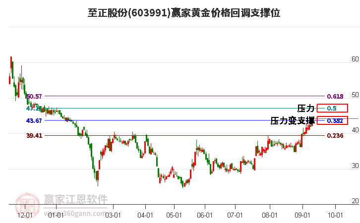 603991至正股份黄金价格回调支撑位工具