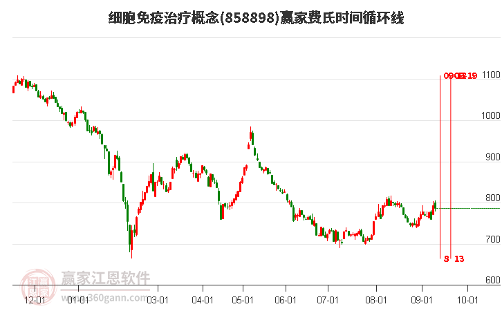 细胞免疫治疗概念赢家费氏时间循环线工具