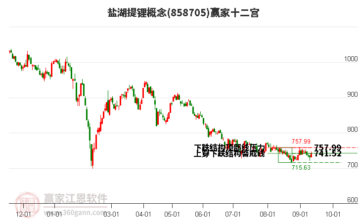 858705盐湖提锂赢家十二宫工具