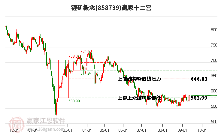 858739锂矿赢家十二宫工具