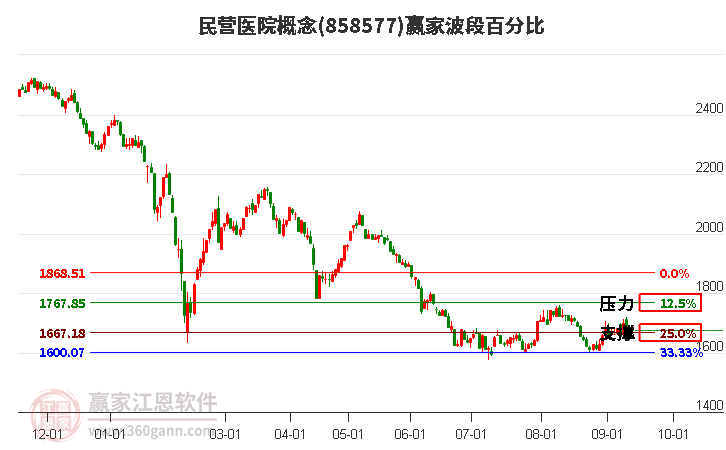 民营医院概念赢家波段百分比工具