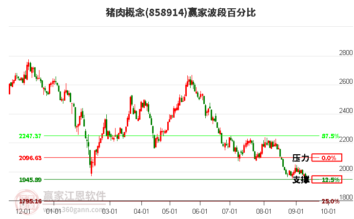 猪肉概念赢家波段百分比工具