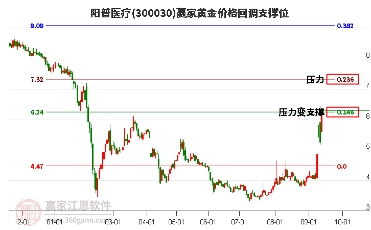 300030阳普医疗黄金价格回调支撑位工具