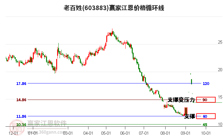 603883老百姓江恩价格循环线工具