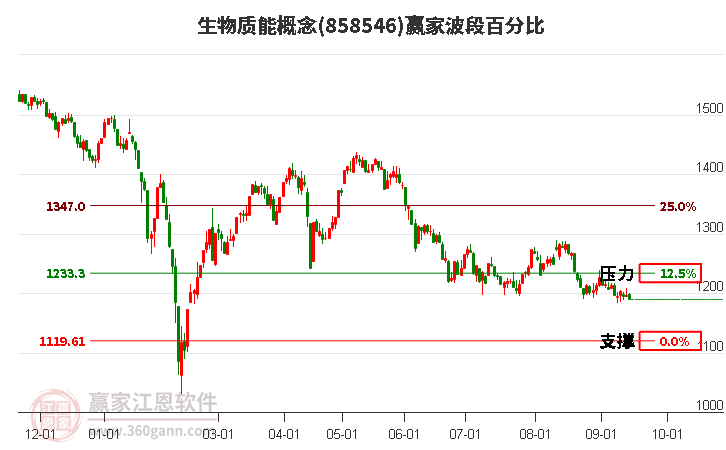 生物质能概念赢家波段百分比工具