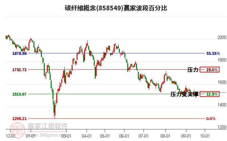 碳纤维概念赢家波段百分比工具