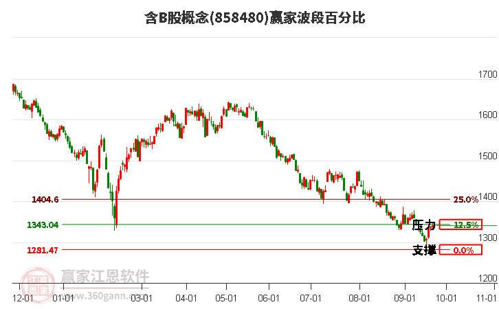 含B股概念赢家波段百分比工具