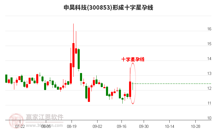 申昊科技形成十字星孕线形态