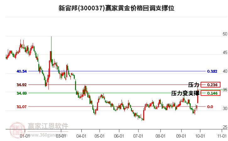 300037新宙邦黄金价格回调支撑位工具