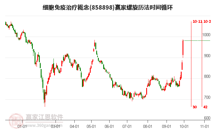 细胞免疫治疗概念螺旋历法时间循环工具