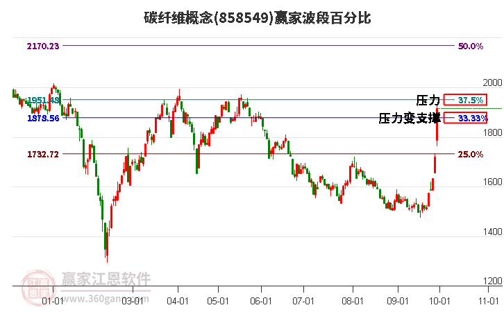 碳纤维概念赢家波段百分比工具