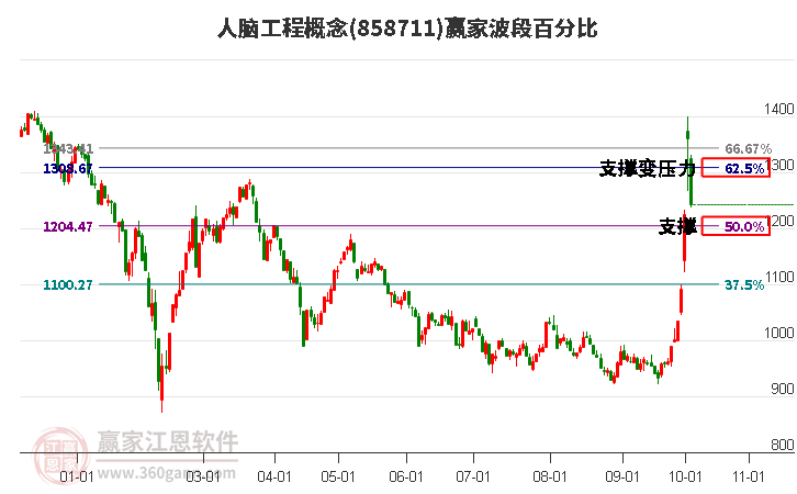 人脑工程概念赢家波段百分比工具