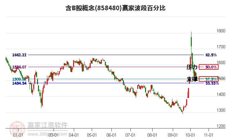 含B股概念赢家波段百分比工具