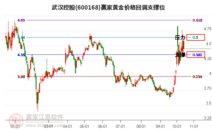 600168武汉控股黄金价格回调支撑位工具