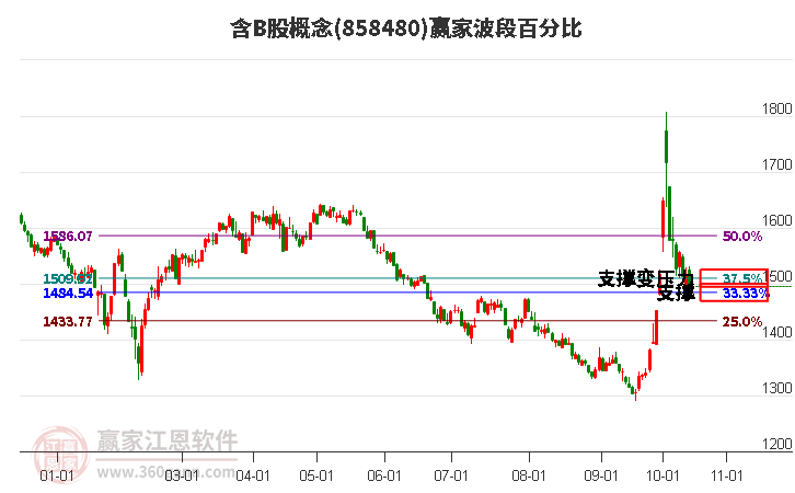 含B股概念赢家波段百分比工具