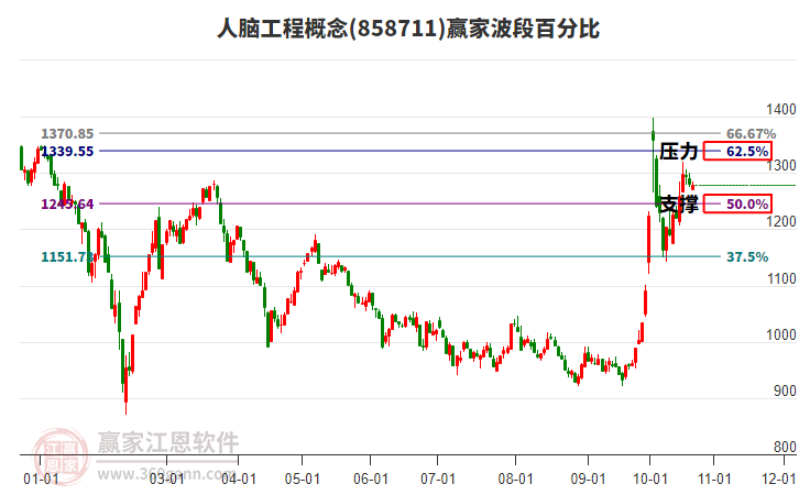 人脑工程概念赢家波段百分比工具