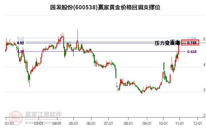 600538国发股份黄金价格回调支撑位工具