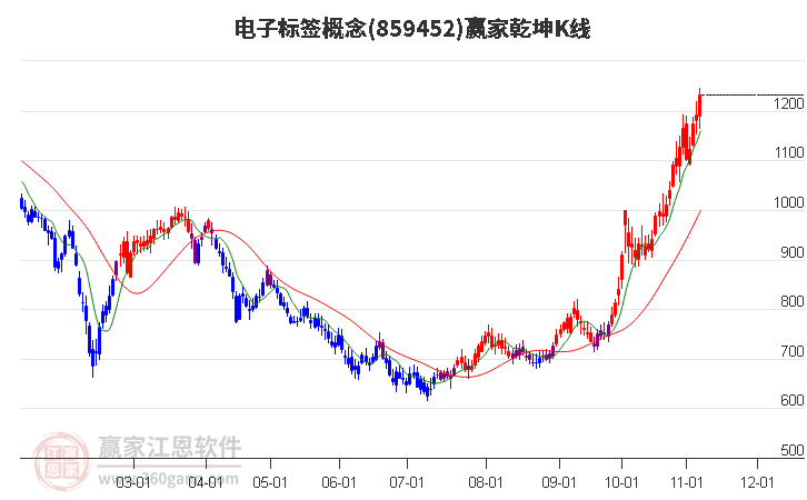 859452电子标签赢家乾坤K线工具