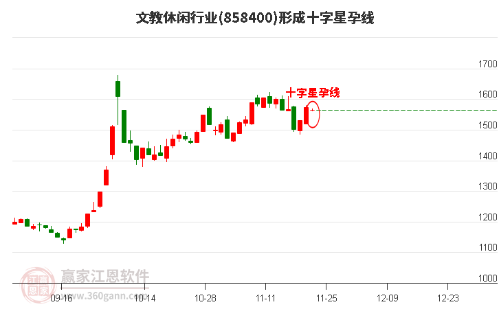 文教休閑行業形成文教休閑行業形成十字星孕線形態