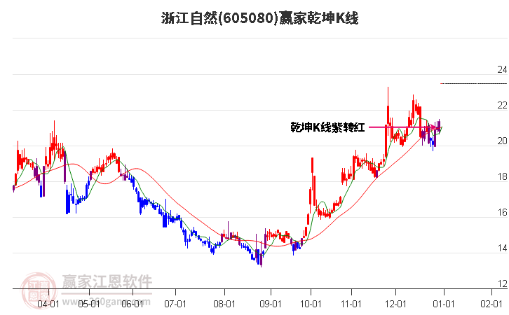 605080浙江自然贏家乾坤K線工具