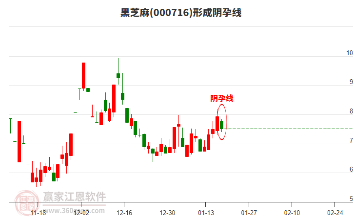 黑芝麻形成陰孕線形態(tài)