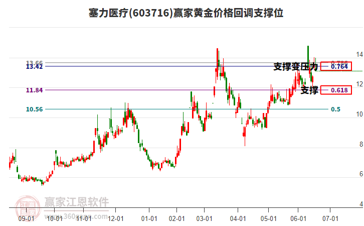 603716塞力醫(yī)療黃金價格回調(diào)支撐位工具
