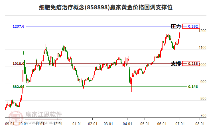 細(xì)胞免疫治療概念黃金價(jià)格回調(diào)支撐位工具