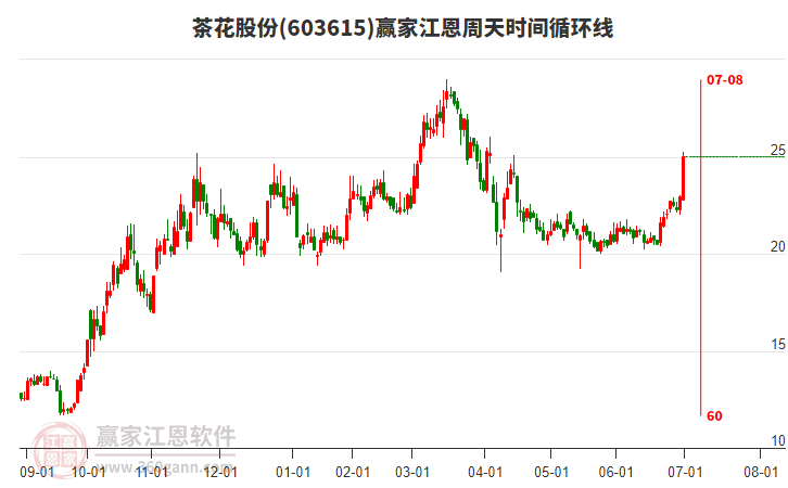 603615茶花股份江恩周天時間循環(huán)線工具
