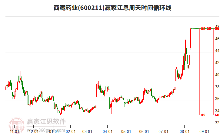600211西藏藥業(yè)江恩周天時間循環(huán)線工具