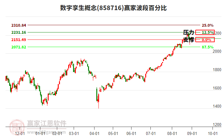 數(shù)字孿生概念贏家波段百分比工具