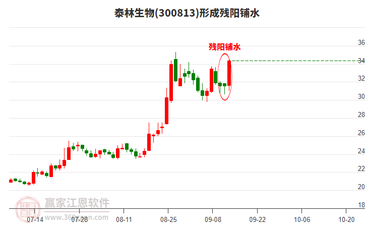 泰林生物300813形成殘陽鋪水形態(tài) 泰林生物300813形成殘陽鋪水形態(tài)
