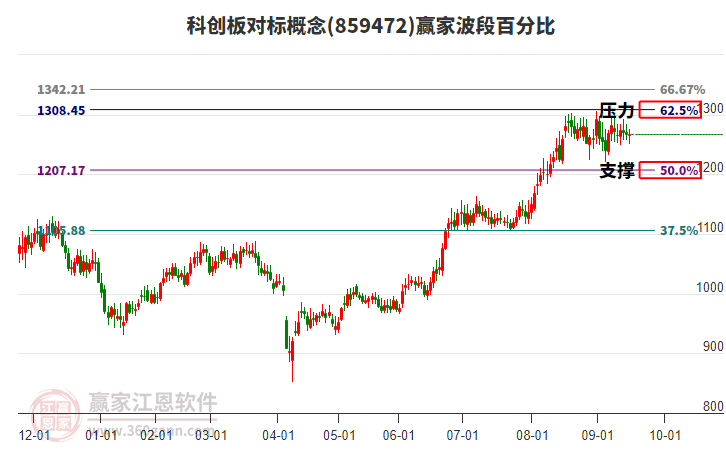 科創(chuàng)板對標(biāo)概念贏家波段百分比工具